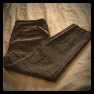 Plaid design pants